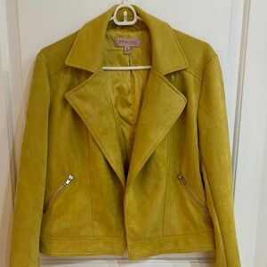 Philosophy woman size medium, faux suede mustard color jacket